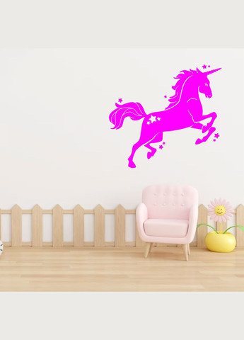 Виниловая интерьерная на стену, обои и другие поверхности "Единорог" из оракала (цвет на выбор) Кавун наклейка (316190115)