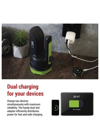 Зарядний пристрій (V02B15) Emos V02B15 1xUSB-A + 1xUSB-C 15W GaN (369881066)