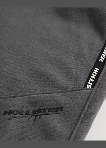 Темно-серые демисезонные брюки Hollister
