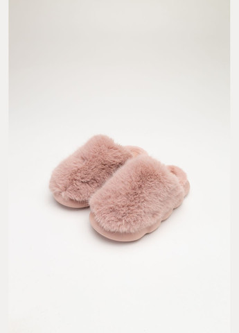 Розовые женские домашние тапочки цвет розовый цб-00265074 No Brand