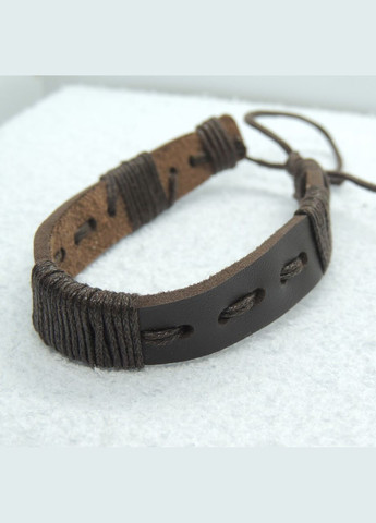 Браслет шкіряний на руку коричневий з багатошаровим плетінням B1590 Fashion Jewelry (292324248)