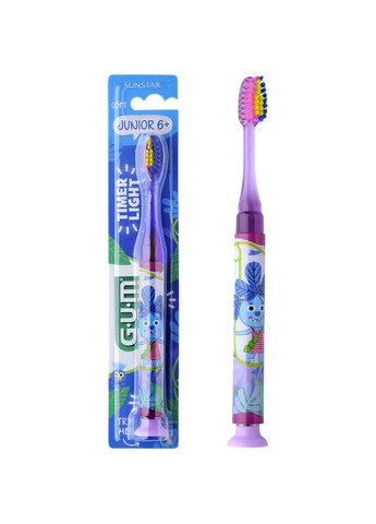 Зубна щітка Junior Monster Light-Up, м'яка GUM 903M2 (361305363)