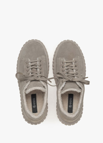 Бежевые кеды низкие, цвет бежевый Estro