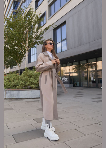 Кофейное демисезонное Пальто MN