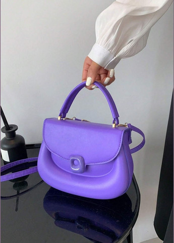 Женская классическая сумка 10276 кросс-боди на ремешке через плечо фиолетовая No Brand (281322922)