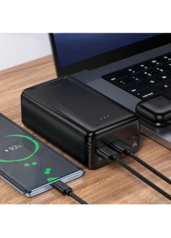 Зовнішній акумулятор power bank(30000mAh) (6942007666336) Hoco J165B Honey (389491760)