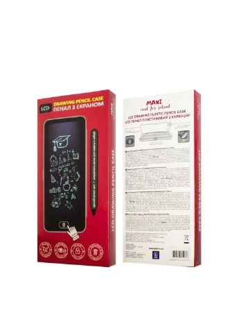 Пенал шкільний пластиковий з LCD екраном, 1 відділення колір рожевий TSB-00298221 Maxi (400598398)