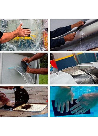 Водонепроникна ізоляційна надміцна скотч-стрічка Flex Tape 30 см No Brand (366238666)