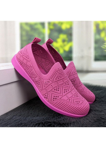 Фуксия мокасины женские текстильные Gipanis