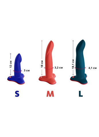 Фалоімітатор LIMBA FLEX S, синій, гнучкий, з ефектом пам’яті, підходить для точки G Fun Factory (335391848)