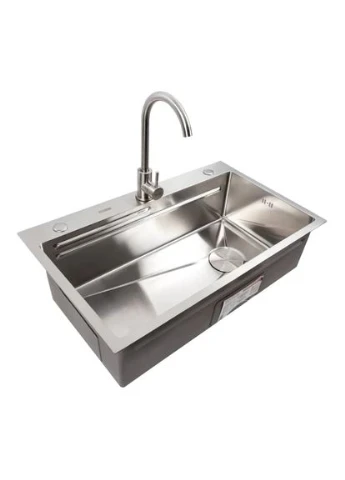 Кухонна мийка нержавійка CM 75*46B Handmade Platinum (392430267)