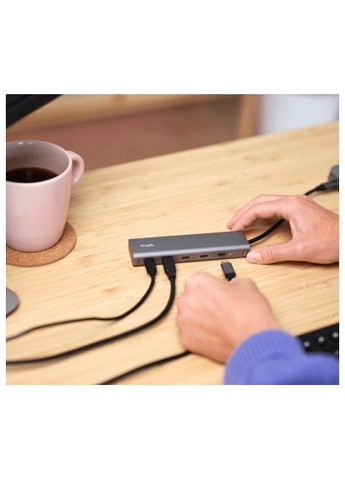 Концентратор (25136_TRUST) Trust USB-C to 5xUSB-C aluminium 0.1m grey (366694587)