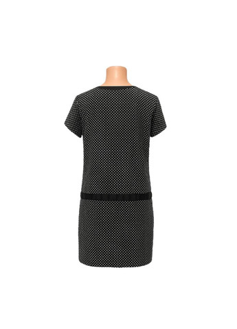 Чорно-білий повсякденний сукня чорно-білий Modavista з абстрактним візерунком