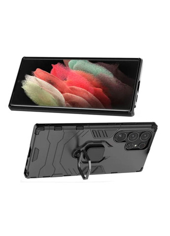 Чехол бампер Ring Armor для телефона Samsung Galaxy S24 Ultra (SM-S928) - Black Primolux (332994264)