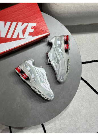 Белые демисезонные кроссовки nike white/red No Brand Shox Ride 2 SP x Supreme