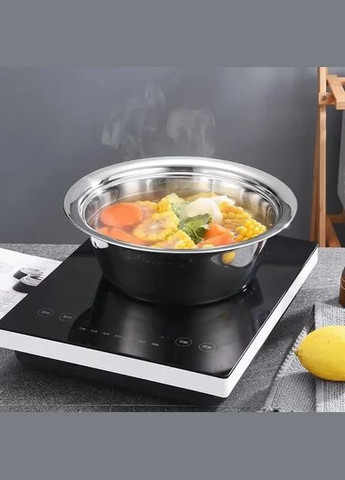 Багатофункціональний кухонний набір із неіржавкої сталі 3 в 1 Metal Basket Миска друшляк і тертка No Brand (334848802)