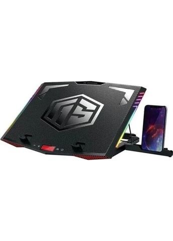 Подставка для ноутбука до 17.3" GAMING CPG-005, 3x12 см / 3x7 см вентиляторы, RGB-подсветка, 2xUSB Hub, алюминиевая сетка, 2E (397111634)