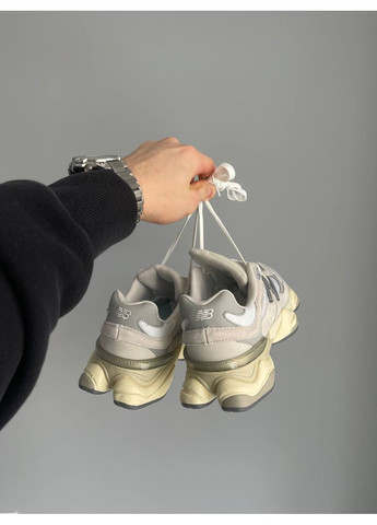 Кроссовки женские и мужские New Balance 9060 Sea Salt | Нью Беланс 9060 серые No Brand серые демисезоны (361155240)