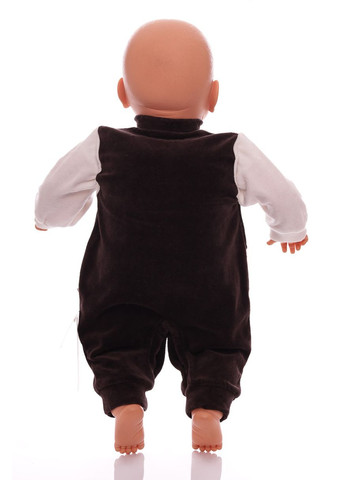 Человечек для мальчика велюровый В коричневый 62 см (26567) BABYKROHA (297197417)