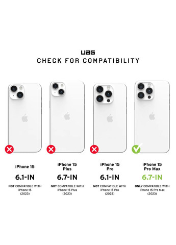 Чехол-накладка для Apple iPhone 15 Pro Max Monarch Pro Magsafe Rust (114222119191) Urban Armor Gear (366831318)