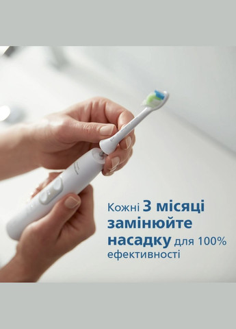 Насадки для Sonicare W2 Optimal White электрической зубной щетки белые 4 шт средней жесткости HX6062/1 Philips (300158949)