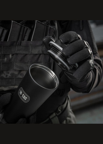 Термокружка з клапаном 450 мл чорна M-TAC (303262301)