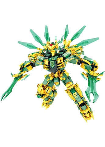 Конструктор набор трансформер золотой робот дракон титан ниндзяго Ninjago 1618 деталей 2в1 в коробке No Brand (364956623)