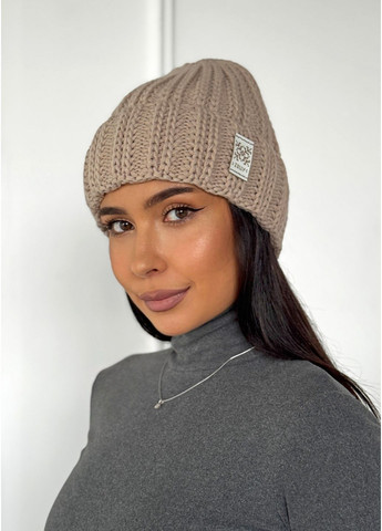 Жіноча шапка-біні фактурної в'язки INNOE Шапка (365775207)