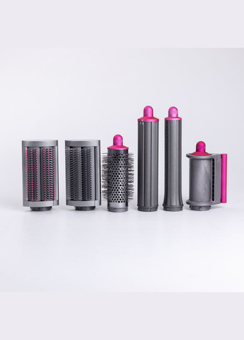 Мультистайлер для волос Airwrap Complete Long 6 насадок, розовый Smartx (325686429)