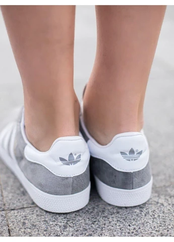 Серые летние кроссовки adidas gazelle grey адидас газель No Brand