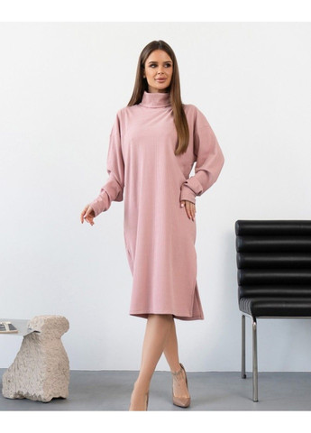 Рожева повсякденний сукня 14433 рожевий ISSA PLUS