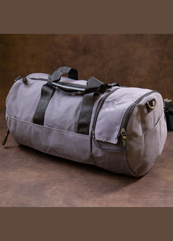 Спортивная текстильная сумка с карманами для обуви и коврика с ремешком серый (sku_20641) No Brand (328922300)