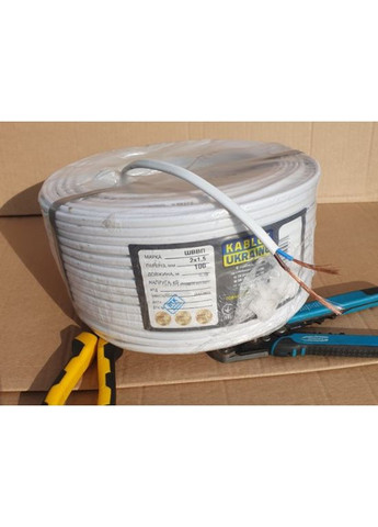 Кабель, провід ШВВП 2х1,5 Одеса Каблекс (кратно 5м) чорний ПОВНОМІРНИЙ Каблекс Україна (362603786)