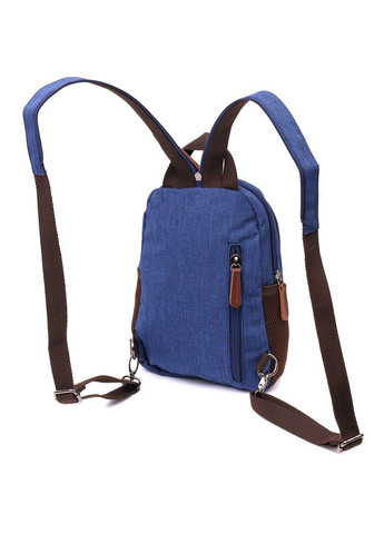 Міський рюкзак з безліччю кишень текстильний Vintage синій (sku_22146) No Brand (329860322)