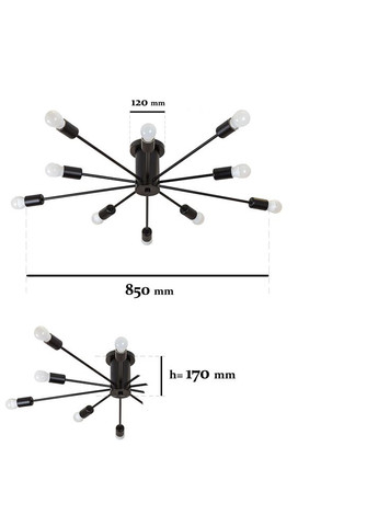 Люстра 7529901-10 BK Levistella (315485574)