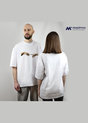 Футболка оверсайз "Створення Адама" MobiPrint (293944093)