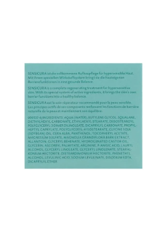 Dr. Spiller Інтенсивний крем для чутливої шкіри SENSICURA Intensive Cream Dr.Spiller, 50 мл — Крем, Німеччина (391669992)