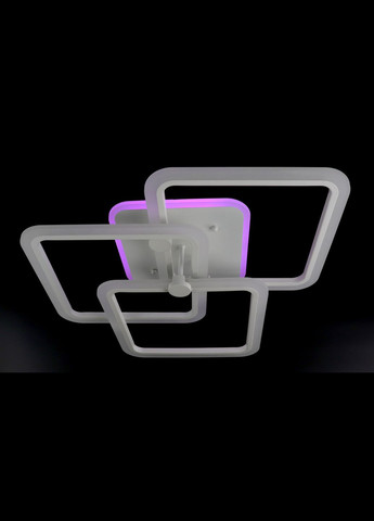 Люстра светодиодная потолочная LED светильник для квартиры на потолок лэд с пультом 25763 Белый 14х55х55 см. Sunnysky (364757638)