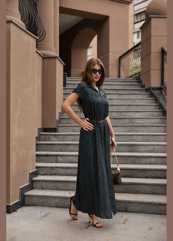 Темно-зелена сукня MN