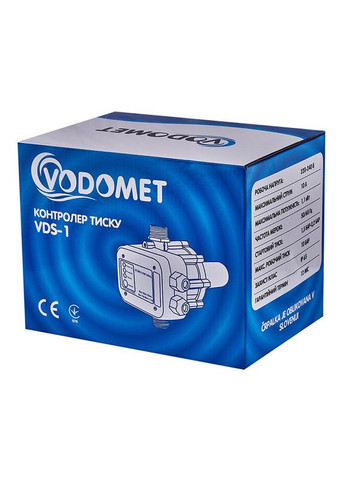 Контролер тиску VDS-1 електронний для насоса 1,1кВт,1", з кабелем (VO4200) VODOMET (334000628)