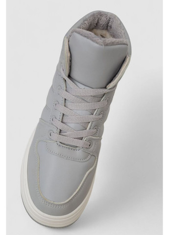 Кросівки жіночі зимові на хутрі, колір чорний, 248RAM022 Stilli сірі всесезони (369971990)