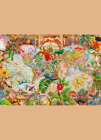 Пазл Стародавня карта світу 1000 елементів Trefl (322777900)