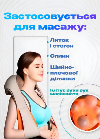Массажер воротник Massager of Neck Kneading SPI4860 вибромассажер для шеи, плеч и спины VTech (322858547)