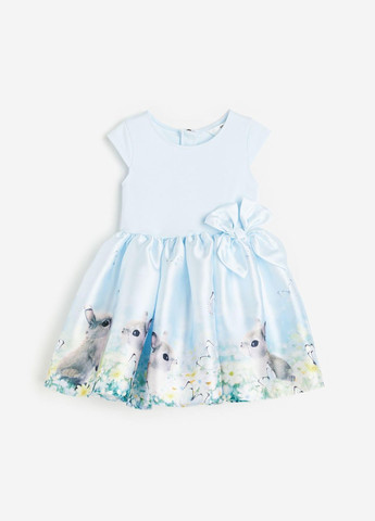 Блакитна вечірня сукня літо,блакитний в візерунки, H&M (294320534)