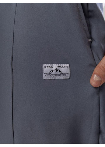 Темно-серые повседневный демисезонные брюки No Brand