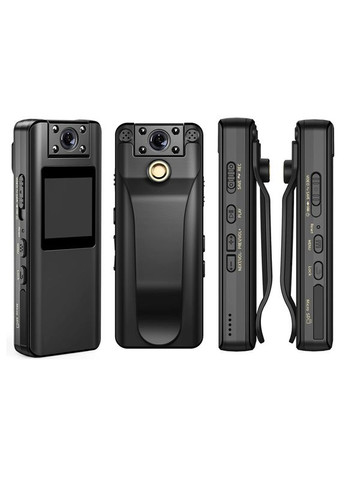 Мини камера - нагрудный видеорегистратор с поворотным объективом, экраном и диктофоном A22 (100834) Nectronix (321960431)