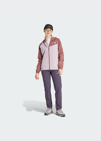 Фиолетовая демисезонная куртка-дождевик terrex multi 2l adidas