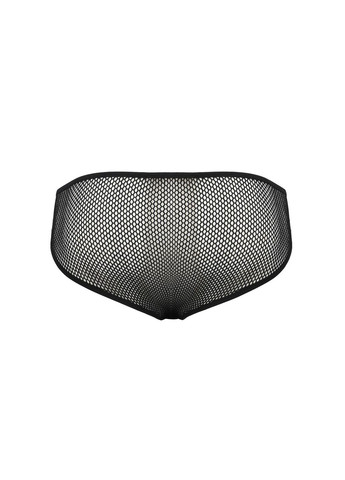 Чоловічі труси зі шнурівкою Slip Richard XXL/XXXL, чорні, екошкіра, сітка Passion (297588027)