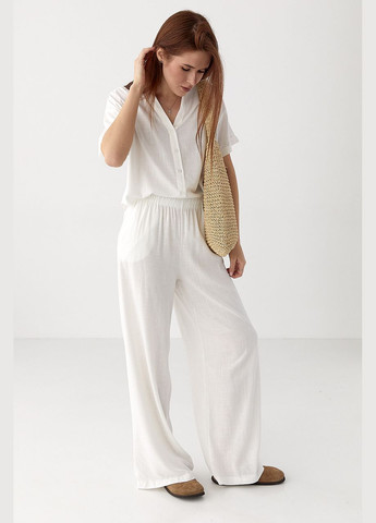 Літні штани на гумці вільного крою Lurex (332200021)