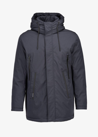 Синя демісезонна куртка однотонна чоловіча 120 Kings Wind